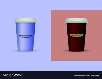 Coffee cup to go coffee cups set collection vector image