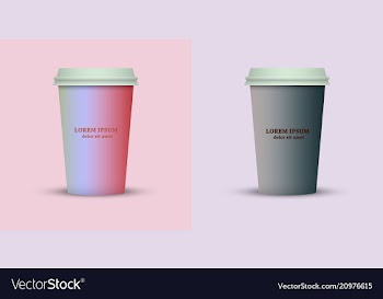 Coffee cup to go coffee cups set collection vector image
