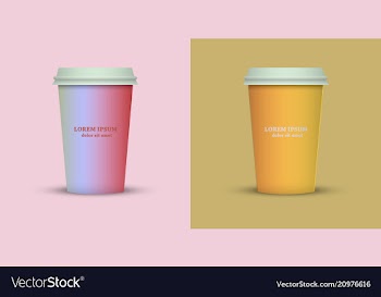 Coffee cup to go coffee cups set collection vector image