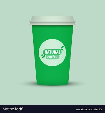 Coffee cup to go creative coffee cup template vector image