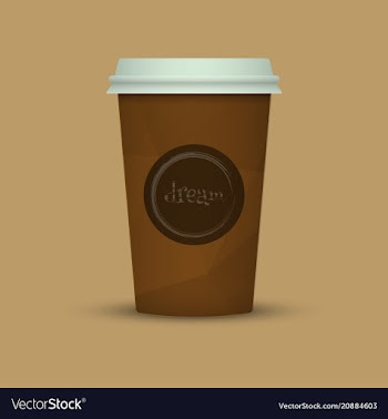 Coffee cup to go creative coffee cup template vector image
