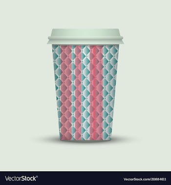 Coffee cup to go creative coffee cup template vector image