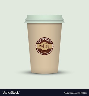 Coffee cup to go creative coffee cup template vector image