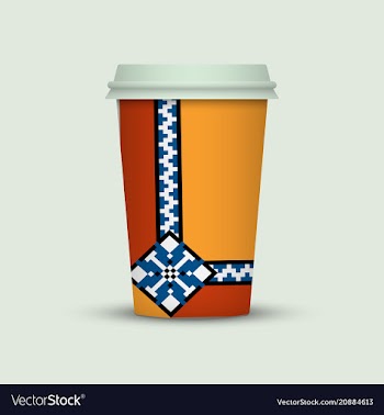 Coffee cup to go creative coffee cup template vector image
