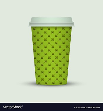 Coffee cup to go creative coffee cup template vector image