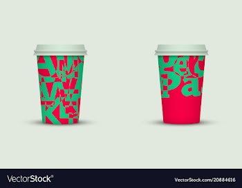 Coffee cup to go creative coffee cup template vector image
