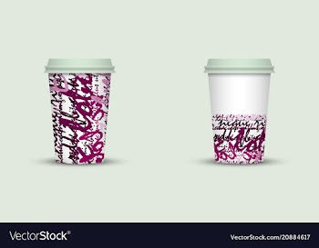 Coffee cup to go creative coffee cup template vector image