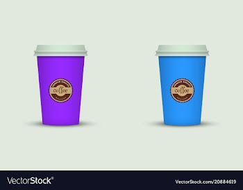 Coffee cup to go creative coffee cup template vector image