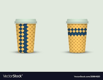 Coffee cup to go creative coffee cup template vector image