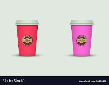 Coffee cup to go creative coffee cup template vector image