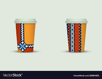 Coffee cup to go creative coffee cup template vector image