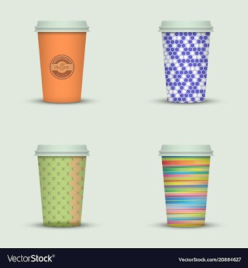 Coffee cup to go creative coffee cup template vector image