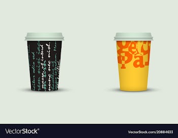 Coffee cup to go creative coffee cup template vector image