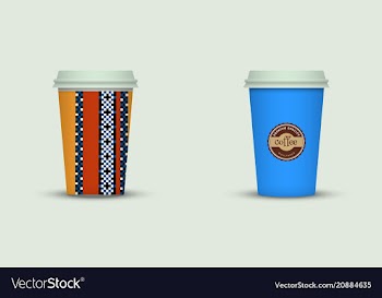 Coffee cup to go creative coffee cup template vector image