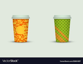 Coffee cup to go creative coffee cup template vector image