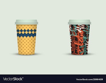 Coffee cup to go creative coffee cup template vector image