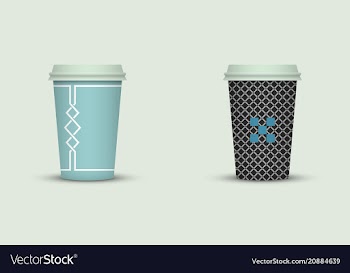 Coffee cup to go creative coffee cup template vector image