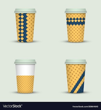 Coffee cup to go creative coffee cup template vector image