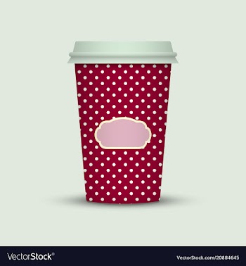 Coffee cup to go creative coffee cup template vector image