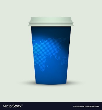 Coffee cup to go creative coffee cup template vector image