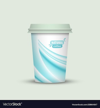 Coffee cup to go creative coffee cup template vector image