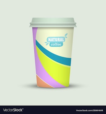 Coffee cup to go creative coffee cup template vector image