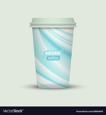 Coffee cup to go creative coffee cup template vector image