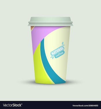 Coffee cup to go creative coffee cup template vector image
