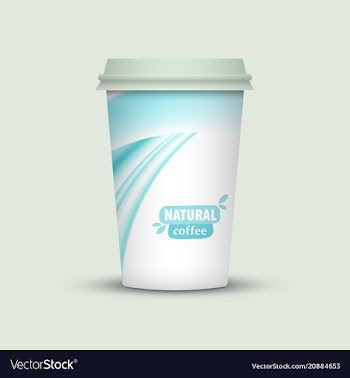 Coffee cup to go creative coffee cup template vector image