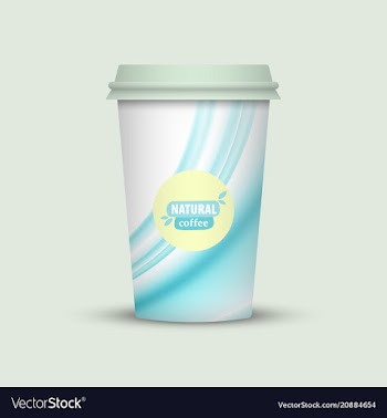 Coffee cup to go creative coffee cup template vector image