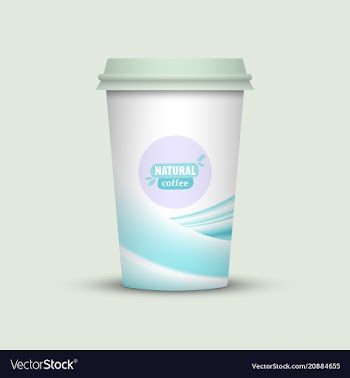 Coffee cup to go creative coffee cup template vector image