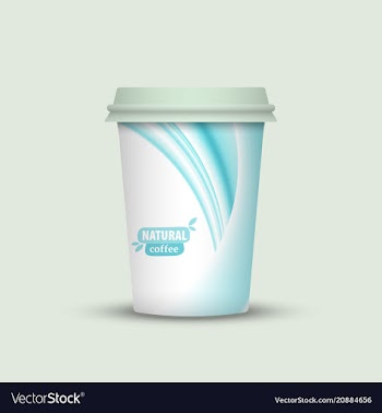 Coffee cup to go creative coffee cup template vector image