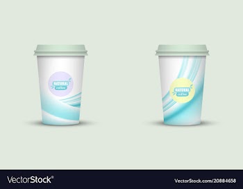 Coffee cup to go creative coffee cup template vector image