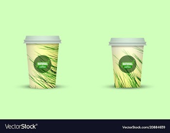 Coffee cup to go creative coffee cup template vector image