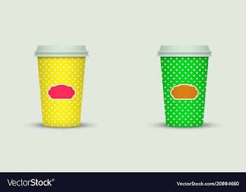 Coffee cup to go creative coffee cup template vector image