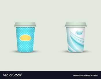Coffee cup to go creative coffee cup template vector image