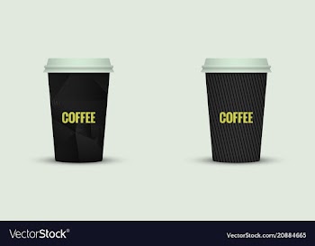 Coffee cup to go creative coffee cup template vector image