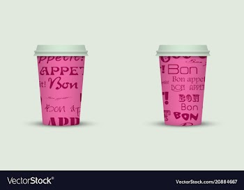 Coffee cup to go creative coffee cup template vector image
