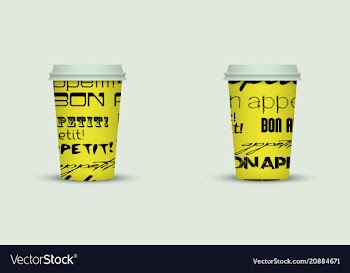 Coffee cup to go creative coffee cup template vector image