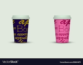 Coffee cup to go creative coffee cup template vector image
