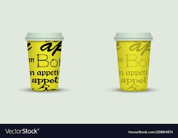 Coffee cup to go creative coffee cup template vector image