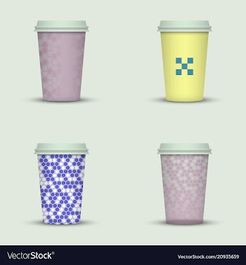 Coffee cup to go creative coffee cup template vector image