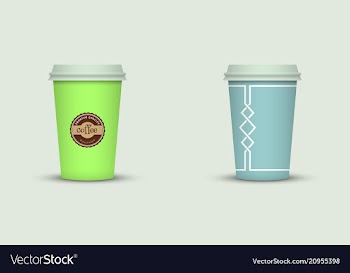 Coffee cup to go creative coffee cup template vector image