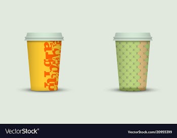 Coffee cup to go creative coffee cup template vector image