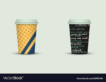 Coffee cup to go creative coffee cup template vector image