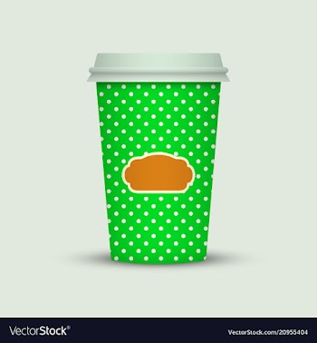 Coffee cup to go creative coffee cup template vector image