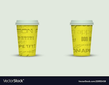 Coffee cup to go creative coffee cup template vector image