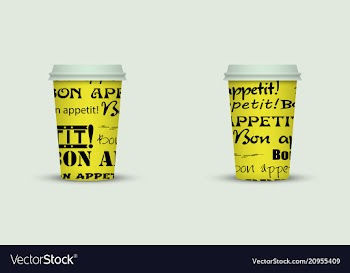 Coffee cup to go creative coffee cup template vector image