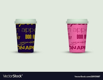Coffee cup to go creative coffee cup template vector image