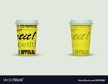 Coffee cup to go creative coffee cup template vector image